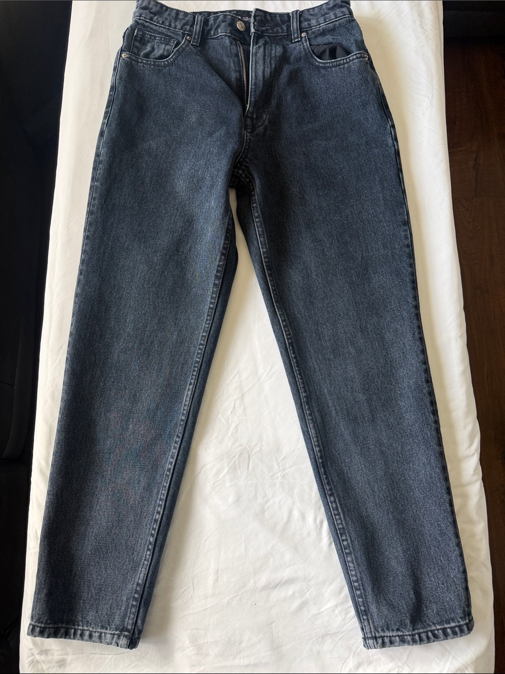 Zara Women's Straight Jeans in Black Size 6